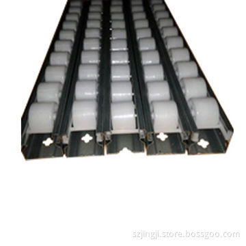 Iron Frame White Wheel Pipe Rack Roller Track in 40 mm Width